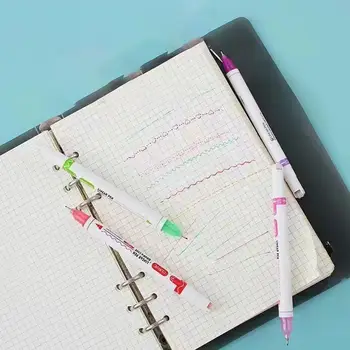 Renkli Fosforlu Kalemler 6 Adet Flownwing Yetenek Kalemler 6 Farklı Şekil Güzel İpuçları Renkli Kalemler Not Almak İçin Serin Kalemler
