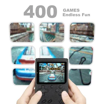 Retro Taşınabilir Mini el video oyunu Konsolu 8-Bit 3.0 İnç Renkli LCD TV Oyun Çocuklar Renk Oyun Oyuncu Dahili 400 oyunları