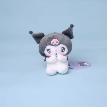 Sanrioed Karikatür Sevimli Kuromi Benim Melody Cinnamoroll Doldurulmuş Hayvanlar peluş oyuncak Anime Kawaii Peluş oyuncak bebekler Kolye Çocuk Hediye