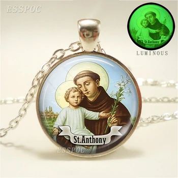 St Anthony Kolye Kolye Aydınlık Kolye Hayatınıza Aşk Getirmek Madalya Dini Takı