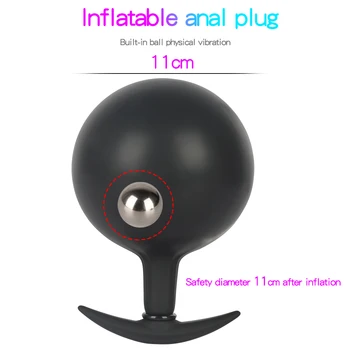 Süper Büyük Şişme Anal Plug Yapay Penis hava pompası Anal Dilatör Genişletilebilir Hiçbir Vibratör Butt Plug Anal Topları Seks Oyuncakları Kadınlar İçin eşcinsel