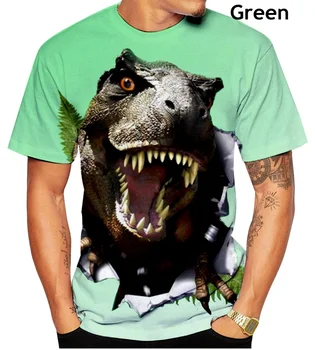 Sıcak Yeni Kadın / Erkek Dinozor 3D Baskı T-shirt