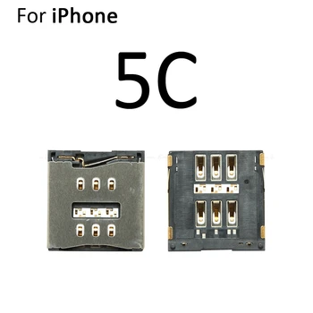 Sım Kart Tepsi Soket Yuvası Adaptörü Bağlayıcı Okuyucu iPhone 5 5S SE 5C 6 6S 7 8 Artı Konteyner Tutucu Yedek Parçalar