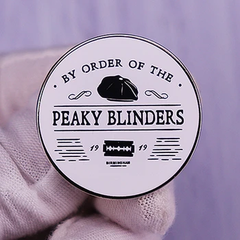 Sırasına göre Peaky Blinders Thomas Shelby Broş Pins Emaye Metal Rozetleri Yaka Pin Broş moda takı Aksesuarları