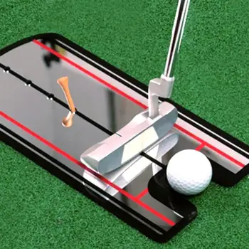 Taşınabilir Golf Salıncak Düz Uygulama Golf vuruş Ayna Hizalama Eğitim Yardımları Salıncak Eğitmen Göz Hattı Golf Aksesuarları