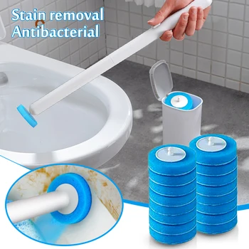 Tek kullanımlık tuvalet fırçası temizleme sıvısı Duvara Monte Temizleme Aracı Banyo Yedek Fırça Kafası Wc Aksesuarları