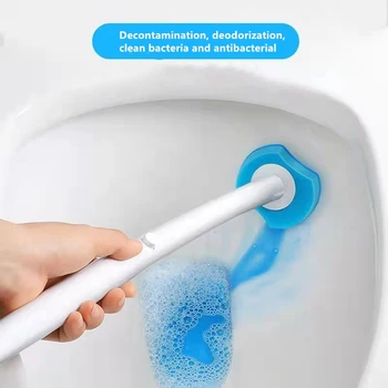 Tek kullanımlık tuvalet fırçası Ölü Açı Olmadan Temizleme Araçları Ev Uzun Saplı Temizleyici Fırça Banyo Aksesuarları Tuvalet