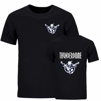 Thunderdome T shirt Erkek Kadın Moda pamuklu tişört Çocuk Hip Hop Tees Tops Yaz Camiseta Hombre Siyah Tshirt Büyük Boy Tee Erkek