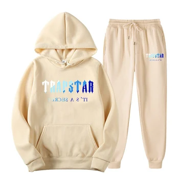 Trapstar Eşofman 2 Parça Set Unisex Hoodies Polar Kazak + Pantolon Takım Elbise Hoodie Spor Koşu erkek Setleri 2022 Yeni Marka