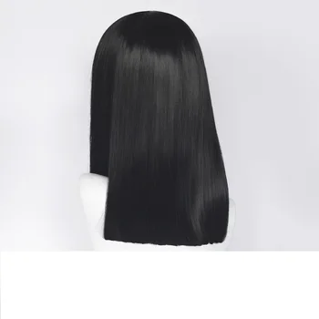 TV serisi kız hiçbir yerden Nanno peruk Cosplay şapkalar uzun düz siyah peruk ısı sentetik elyaf saç Cos Prop