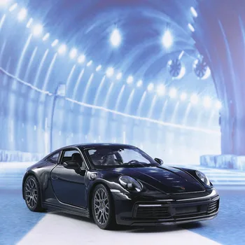Welly 1: 24 Porsche 911 Carrera 4 S Spor Araba Beyaz Simülasyon Alaşım Araba Modeli El Sanatları Dekorasyon Koleksiyonu Oyuncak Araçları Hediye B75