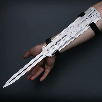 Yeni Metal Farklı stil bıçak Gizli Bıçak Kol kılıç Aksiyon Figürü Gizli Bıçak Edward Silah Kollu kılıç ejeksiyon olabilir