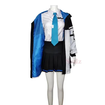 Yuuka Cosplay Anime Mavi Arşiv Cosplay Kostüm Sevimli Günlük Giyim Üniforma Unisex Aktivite Rol Oynamak Giyim için kadın erkek