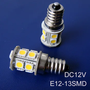 Yüksek kaliteli 5050 12Vdc E12 led lambalar,E12 led ışıkları led E12 ampuller DC12v ücretsiz kargo 50 adet / grup