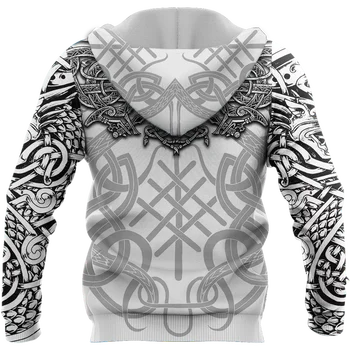 Zırh Ejderha Dövme Sanatı 3D Baskılı Unisex Deluxe Hoodie Erkekler Kazak Streetwear Zip Kazak Rahat Ceket Eşofman KJ0282