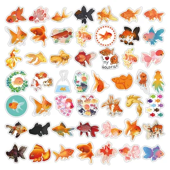 Çıkartmalar Estetik Kırtasiye Sticker Sevimli Goldfish Karikatür Çocuk Oyuncakları Dizüstü Dizüstü Scrapbooking Bisiklet Planlayıcısı Motosiklet Hediyeler